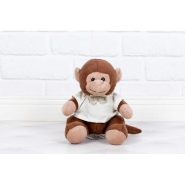 Imagem de MACACO DE PELUCIA SAFARI PROVENCE 15 CM (Camiseta e gravata palha liso)