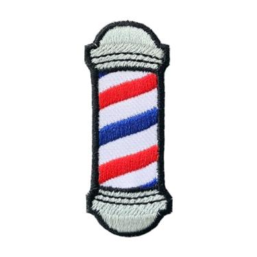 Imagem de Bastão de barbeiro com apliques de ferro, adesivos de decoração fofos para vestidos, mochilas, roupas, calças, jeans, chapéus, aplique de bordado, acessório DIY