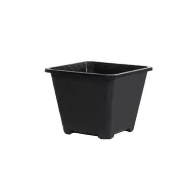 Imagem de LICONG-2020 Vaso de plantas interno/externo, controle de raiz de planta verde, vaso de flores respirável para varanda, plástico espesso, decoração de casa, presente para amantes de plantas (cor: preto