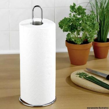 Imagem de Suporte Porta Papel Toalha Slim Para Mesa Aço Inox Aramado - Art House