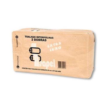 Imagem de Toalhas interfolhas 2d Extra Luxo 20x21cm 1000un Isapel