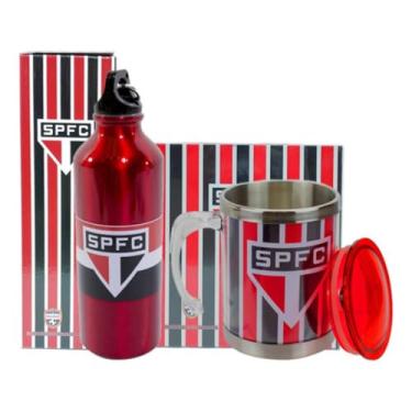 Imagem de Kit Presente São Paulo Caneca Termica + Garrafa Oficial