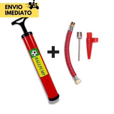 Imagem de Bomba de Ar Manual para Encher Bolas de Futebol Basquete Vôlei Futsal 
