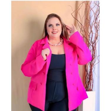 Imagem de Blazer Plus Size Modas/Moda Feminina Tendência Verão  - Nanda Fashion 