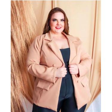 Imagem de Blazer Plus Size Modas/Moda Feminina Tendência Verão  - Nanda Fashion 