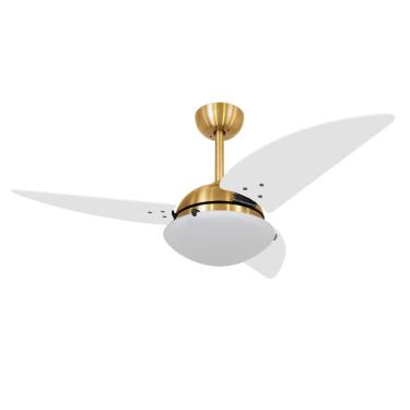 Imagem de Ventilador De Teto Volare Dourado Class Branco 3 Pás 110V