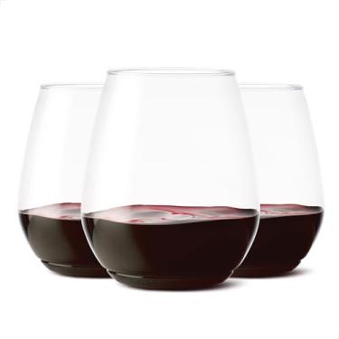 Imagem de TOSSWARE POP 510 g Vino XL CONJUNTO DE 180 Taças de vinho de plástico de qualidade premium, recicláveis, inquebráveis e cristalinas