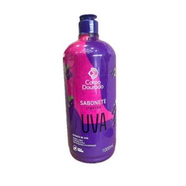 Imagem de Sabonete Líquido Uva 1L  Corpo Dourado  Pele Macia e Perfumada