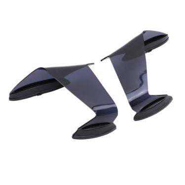 Imagem de Akozon Par of Motorcycle Fairing Air Defletor Wings para ZX-10R ZX-10RR 2022-2024-Aprimoramentos Aerodinâmicos de Pára (Fumaça cinza)