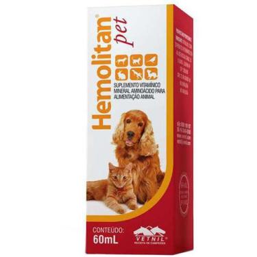 Imagem de Hemolitan Pet Gotas Vetnil Suplemento Vitamínico - 60 mL
