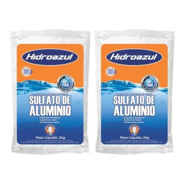 Imagem de Kit 2 Sulfato De Aluminio 2kg Decantador Piscina Hidroazul - Geral