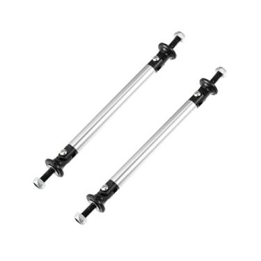 Imagem de REPAIROCK 1 par de hastes de suporte divisor de 100 mm 10.0 cm ajustáveis dianteiro traseiro para-choque lábio divisor barra de suporte barra de suporte cabe na maioria dos veículos prata tom auto
