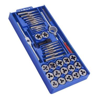 Imagem de Jogo de Macho e Tarracha 40 peças abrir rosca grossa ou fina - WESTERN