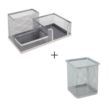 Imagem de Organizador De Mesa Aramado Escritório + Porta Canetas - Art House, PR