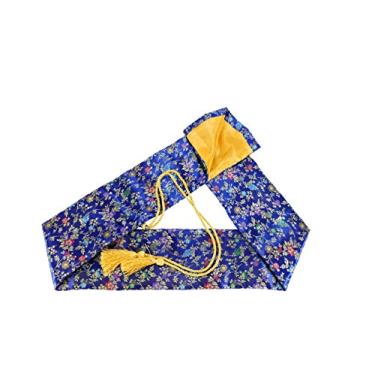 Imagem de Bolsa de Espada de Seda MAKOTO para Katana Japonesa, Wakizashi e Espadas de Tai Chi Chinesas, Daisy on Blue