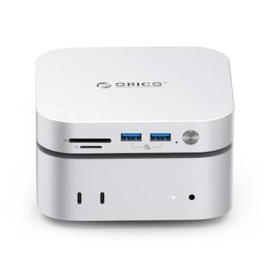 Imagem de ORICO Armazenamento e estação de ancoragem Minimata de 1 TB, expansão SSD externa para Mac mini M4, até 1000 MB/s, portas USB3.2/SD/TF/áudio, design sem costura - M4Max