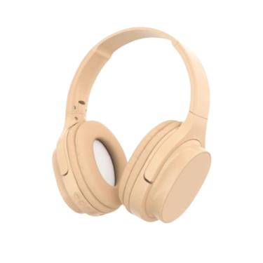 Imagem de Fone De Ouvido Bluetooth 5.3 Headphone Sem Fio Fone Corrida Academia Com Cancelamento de Ruído On-ear Leve Dobrável (Off White)