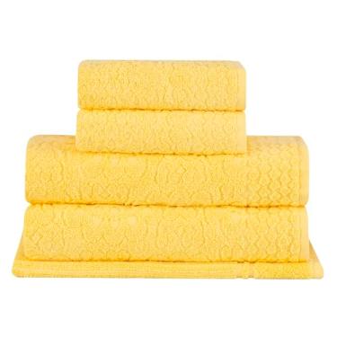 Imagem de Buddemeyer Jogo de Toalhas Dalia Extra Soft Banho Amarelo 5 peças