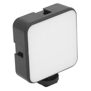 Imagem de Luz de vídeo RGB, luz de câmera LED RGB colorida com 3 suportes de sapata fria 2500K-9000K 1200mAh recarregável portátil para fotografia de selfie, para fotos de produtos, reuniões, vídeo