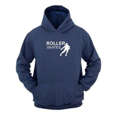 Imagem de Moletom Masculino Canguru Capuz Estampa Roller Skates-Masculino