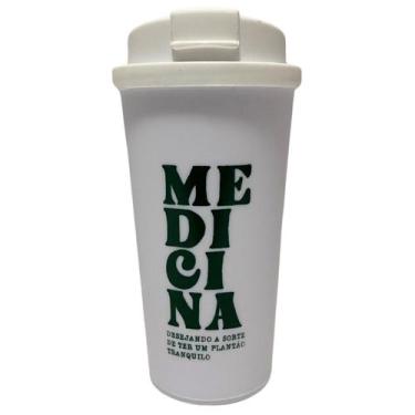 Imagem de Copo Café C/ Tampa Bucks 500ml Estampado Frases Profissões - Uatt, Med