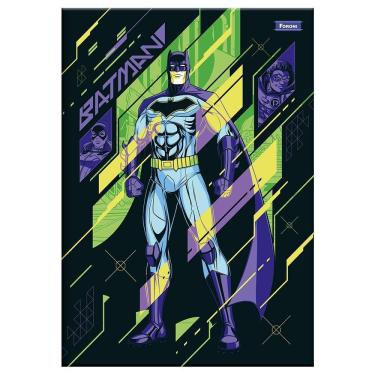 Imagem de Caderno Universitário Brochura 1 Matéria 80 Folhas Batman Sortido – Foroni