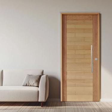 Imagem de Porta Pivotante Roma Mista Batente 14 Puxador Tubo 600mm 110 X 210 Esquerdo