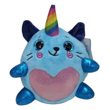 Imagem de Azul Unicórnio Coração Pelúcia De Apertar - ap Toys XZ-1