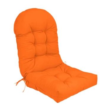 Imagem de IEUDNS Almofada de cadeira almofada de almofada de espreguiçadeiras almofada de cadeira de fundo traseiro para pátios, Laranja