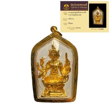 Imagem de 07. Pingente de amuleto tailandês Erawan, acredita-se que traz boa sorte e bênçãos. Este pingente sagrado é um amuleto tailandês bênção amuleto da sorte Santo Brahman Love Bay colar autêntico raro