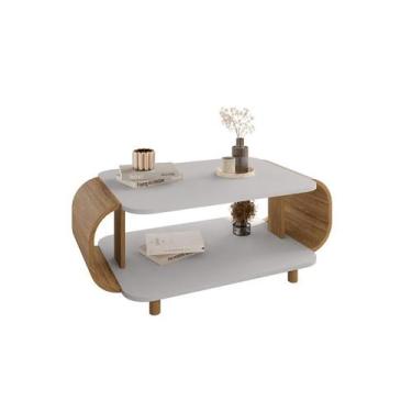 Imagem de Mesa de centro Floripa Off-White/Cinamomo - Bechara