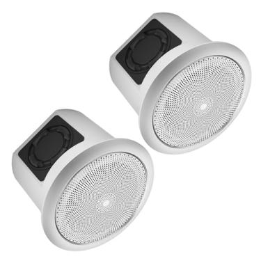 Imagem de CAICOUSTIC Caixas De Som Comerciais Caifs2C De 5,2", Subwoofer De Teto De 70 V, Kit De Subwoofer De 16 Watts E 16 Ohms + Entrada De Áudio Para Fundo