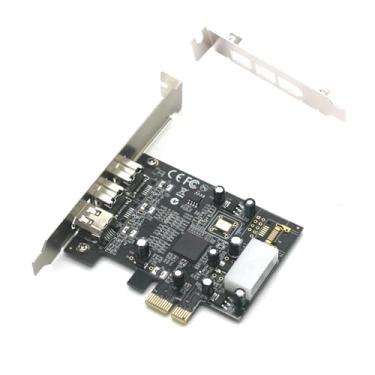 Imagem de Placa controladora com interface de barramento PCI Express e placa de captura de vídeo HD com design de fonte de alimentação de 4 pinos IEEE 1394 A+B