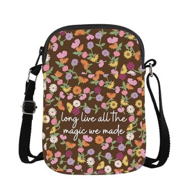 Imagem de Bolsa tiracolo Singer Merch Long Live All The Magic We Made Singer Eras Piano Flower Gift For Women Cantora Presentes inspiradores, CB, Magic We Made Mini