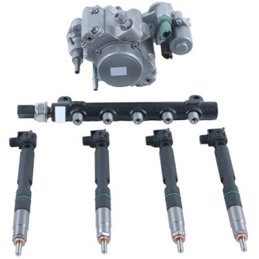 Imagem de Solarhome Kit de combustível D24, bomba de combustível, injetores e trilho comum 7516848 7516849 7516847 400903-00074D compatível com Bobcat Doosan S540 S510 S530 S550 T450 T550 90 E3 2 E35 E42 E45