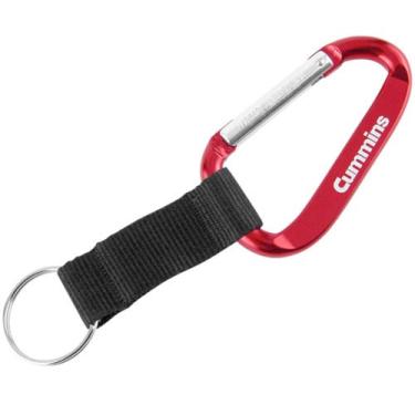 Imagem de BD&A Cummins Diesel Red Carabiner Chaveiro Clipe