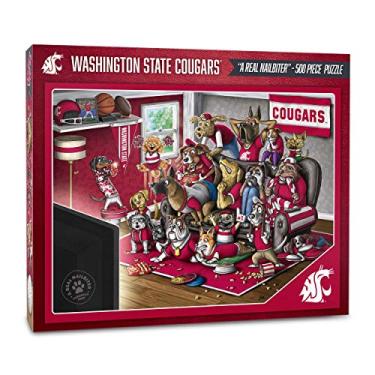 Imagem de YouTheFan NCAA Washington State Cougars Fãs de raça pura NCAA Um verdadeiro Nailbiter, cores do time, 500 peças