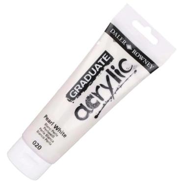 Imagem de DALER ROWNEY Graduate Acrylic, Tinta Acrilica em Bisnaga de 120ml, Cor Branco Pérola (020)
