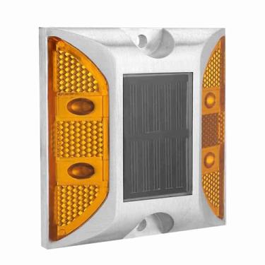 Imagem de Casting Alumínio Road Stud Light Outdoor Solar Powered Lâmpada LED para Pathway Road Driveway Yard Durable Waterproof IP68 103x103x22mm