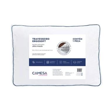 Imagem de Travesseiro Ergosoft Camesa Suporte Firme Ergonômico 50x70cm