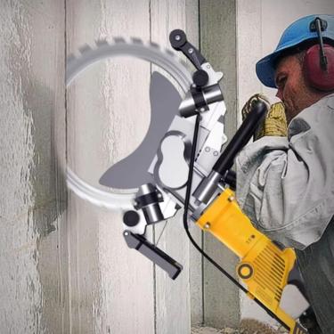 Imagem de Caçador de cortador de concreto elétrico de 8000w, máquina de corte de parede de serra de anel de alta frequência, profundidade de corte de 29 cm, corte sem poeira, para cortar concreto, ped