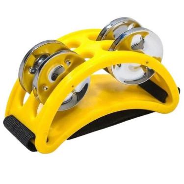 Imagem de Pandeirola De Pe Fsa Amarela Com Elastico De Fixação