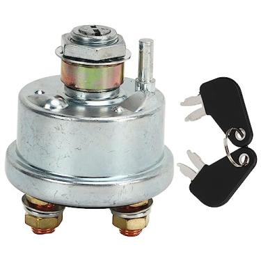 Imagem de Interruptor de ignição Master Disconnect 7N0718 para escavadeira Caterpillar CAT 215 e mini escavadeira HYD 305.5 - Interruptor de chave de ignição de substituição com 2 chaves