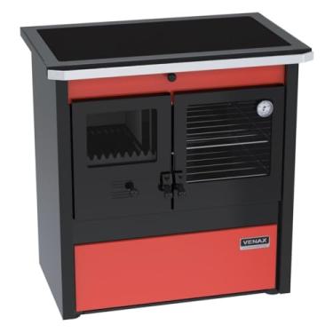 Imagem de Fogao a Lenha N 1 Le Corbusier Dupla Combustao Vermelho