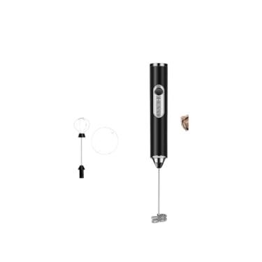 Imagem de Misturador Batedor Mixer Elétrico Para Claras de Ovos Leite Café Utensílios de Cozinha Pilha(Preto-T)