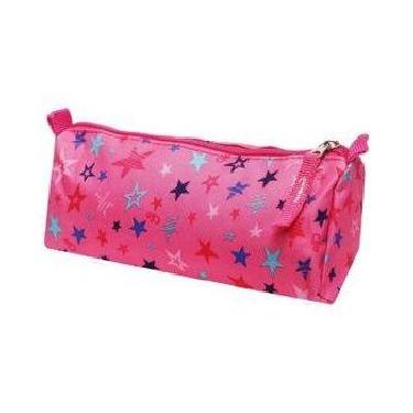 Imagem de Estojo bolsinha Escolar necesser Feminino Estrelas - CLIO, Rosa