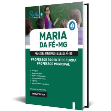 Imagem de Apostila Prefeitura Maria Da Fé Mg 2024 Professor Regente - Editora So
