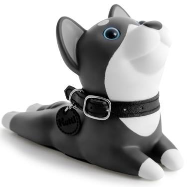 Imagem de DomeStar Bujão de porta de cachorro fofo, batente de porta Shiba Inu cunha decorativa de animal para casa e escritório, marrom