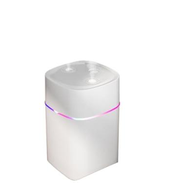 Imagem de Umidificador Difusor Ar Ultrassônico 600ml Aromatizador Usb Com Bico Duplo Portátil Led De Ambiente