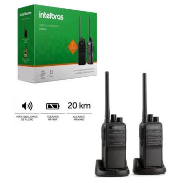 Imagem de Rádio Comunicador Walkie Talkie Intelbras Rc3002 G2 Alc 20km